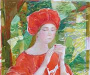 &ldquo;Червоне намисто&rdquo;, папір, акварель, 1994